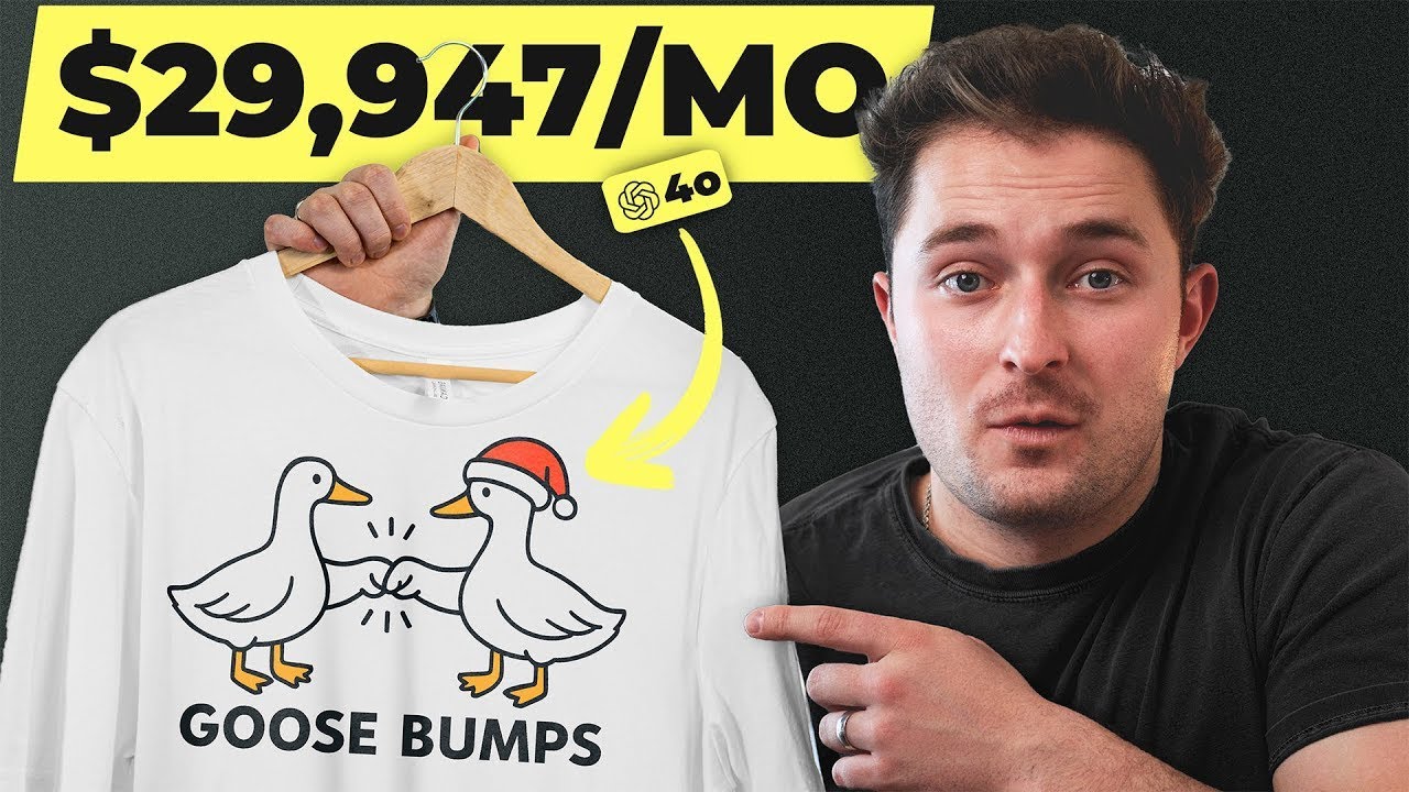 The NEW Easiest Way to Make Best Selling T-Shirt Designs (ChatGPT)