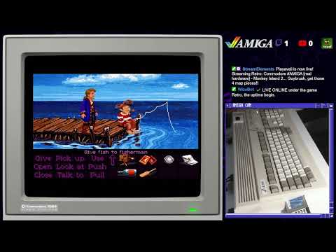Commodore #AMIGA [real hardware] - Monkey Island 2... Guybrush, get those 4 map pieces!!