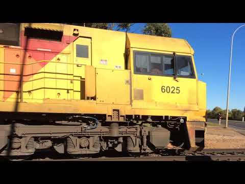 Aurizon MP1 6025 6029 pass Edinburgh SA on 2017