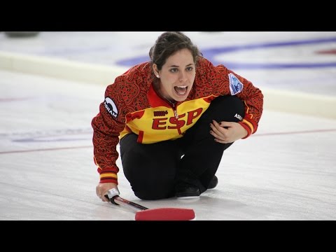 CURLING: HUN-ESP WCF World Mixed Doubles Chp 2015 - Group C