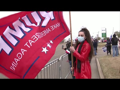 President Trump visits border wall in Texas
