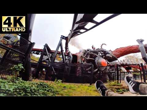 *4K* Nemesis Reborn Alton Towers Front Row Pov!