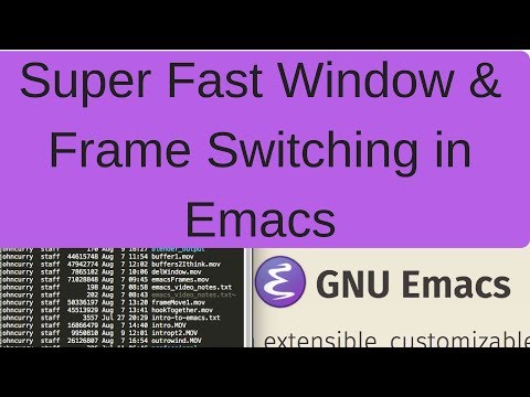 Emacs Super Fast Frame/Window Switching with FrameMove & WindMove