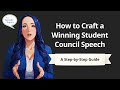 Guided Student Council Speech