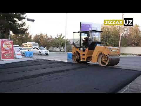 Jizzax shahrida yangi avtomobil yo‘li qurilishi yakunlanmoqda