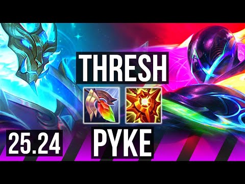 THRESH & Aphelios vs PYKE & Miss Fortune (SUP) | KR Challenger | 25.24