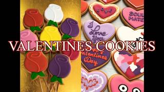 How to make Bouquet of roses and Heart shaped cookies for Valentines day | Cookie decorating ideas