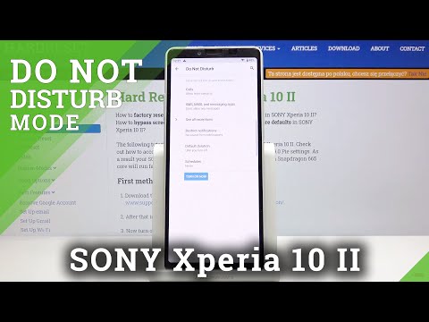How to Enable DND Mode in SONY Xperia 10 II – Activate Do Not Disturb Mode