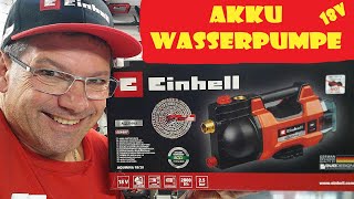 Einhell Akku Wasserpumpe Aquinna 18/28 @FrüchtlHarry @Einhell_DACH