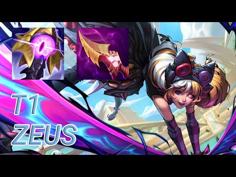 T1 Zeus Gwen Top VS Jax | KR Challenger Patch 13.19