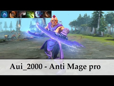 Aui 2000 - Anti Mage | Dota 2  gameplay | pro