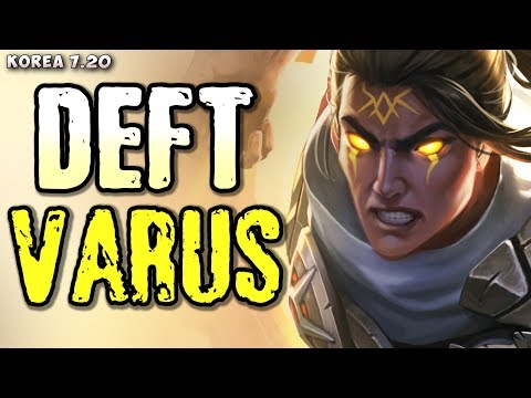 KT Deft (953 LP) plays Varus ADC (w Janna) v Jhin/Bard matchup - Korea 7.20