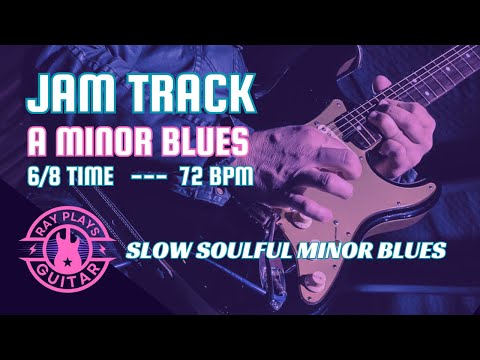 Slow Soulful A Minor Blues Backing Track Jam 72 bpm