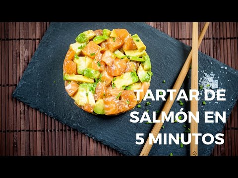 TARTAR DE SALMÓN Y AGUACATE | EN 5 MINUTOS Y FÁCIL
