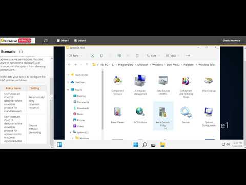 Configure UAC Settings to Elevate Automatically TestOut