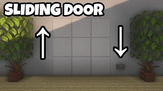 How to make Up & Down Sliding Door in Minecraft!!