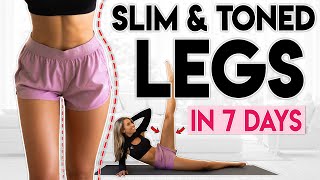 SLIM and TONED LEGS in 7 Days  8 minute Home Worko