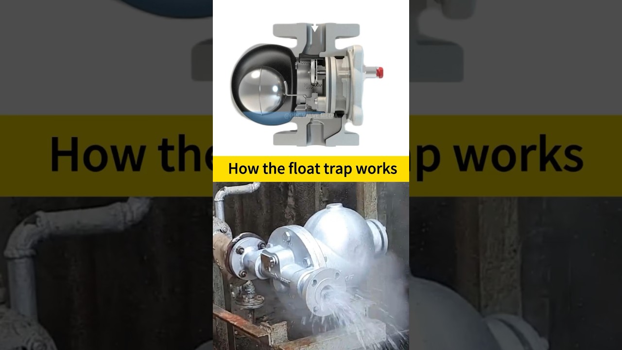 The working principle of float trap #machinery #industrial #valve #float trap