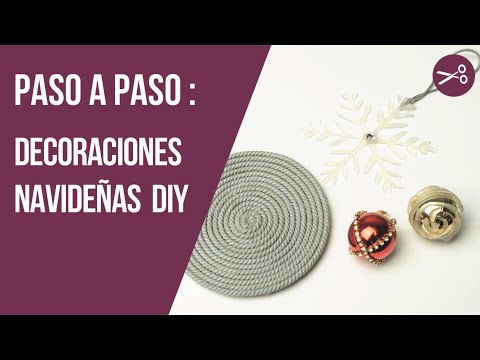DIY navideño con pistola de silicona