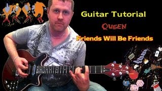 Friends Will Be Friends - Queen - guitar tutorial