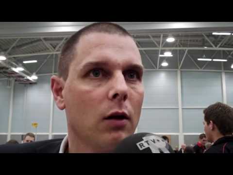 Deetos-trainer Riko Kruit na afloop