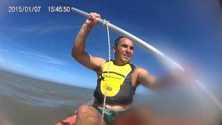 preview picture of video 'en kayak me divierto en mar del tuyu'