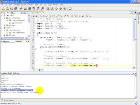 F2l59 Sort2 Java Using A Comparator Object