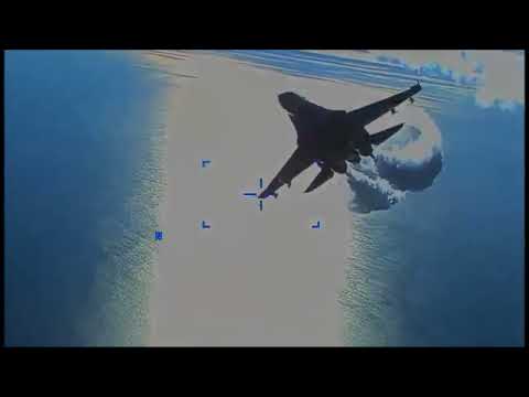 U.S. Releases Video Showing Su-27 Dumping Fuel on and Clipping MQ-9 Reaper Over the Black Sea