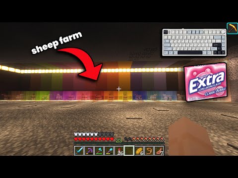 Minecraft ASMR Lets Play Episode 60 (Gum Chewing, Whispering & Keyboard Sounds)