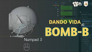 Dando Vida ao Bomb-B! Bones e Animação no Blender