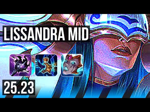 LISSANDRA vs ZED (MID) | Quadra, Legendary, 13/3/8 | KR Master | 25.23