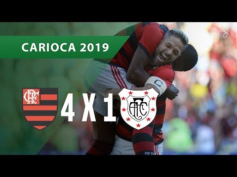 FLAMENGO 4 X 1 AMERICANO - GOLS - 24/02 - CAMPEONATO CARIOCA 2019