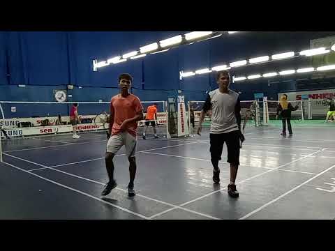 Badminton MuhibbahTeam Men's Double Sparring - Hans / Rizal Vs Wesley / Faiz