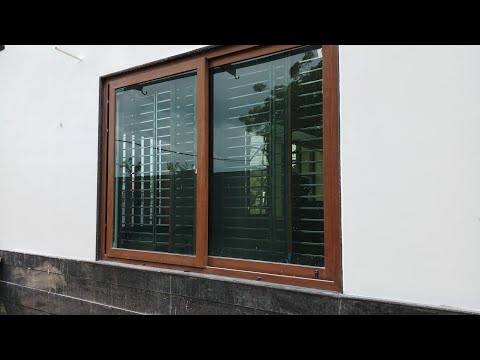 Upvc aluminium sliding wooden window
