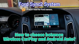 How can I add wireless CarPlay and Android Auto functionality to my Ford Sync 2 system