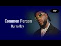 Burna Boy - Common Person (Lyrics Video)