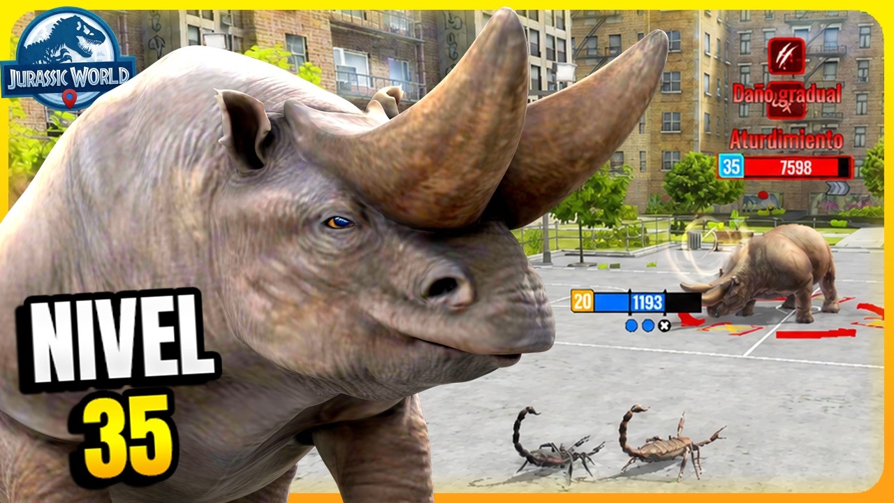 ARSINOITHERIUM NIVEL 35 TIENE un PUNTO DEBIL // Asalto Jurassic World Alive