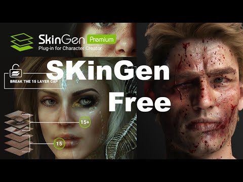 Reallusion SkinGen Premium Plug-in free for Character Creator 2023
