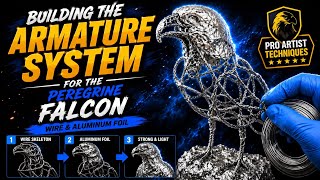 How to build a Multi-layered Armature Structure for a Bird Sculpture || Peregrine Falcon