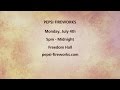Pepsi Fireworks At Freedom Hall