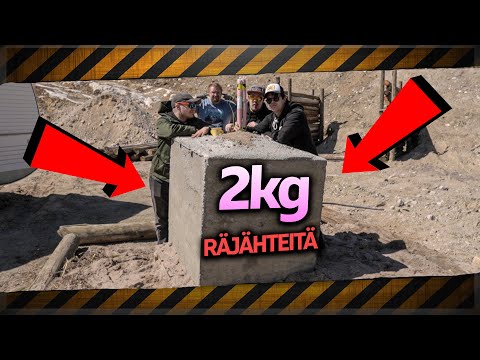 2kg dynamiittia betonikuution sisällä!! Tiesitkö tämän betonista?
