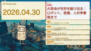 【世界AIニュース】AI革命が世界を駆け巡る：ロボット、医療、人材争奪戦まで【Bleep】