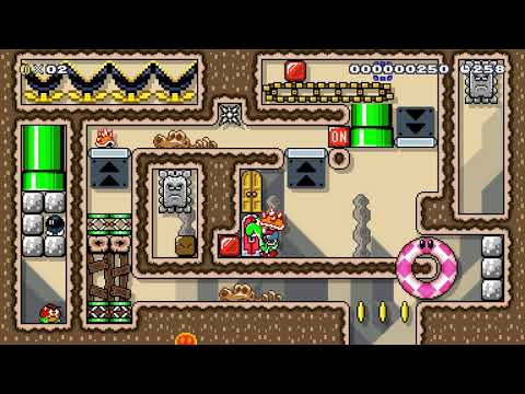 Super Mario Maker 2 🔧 1 SCREEN PUZZLE Thwomp Day 🔧 by TheKwak