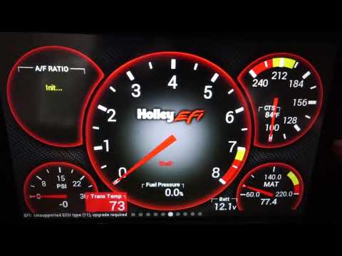 Installing Trans Temp Sensor Holley 7\" Dash Setup, Low Doller Motorsports Sensor!!!