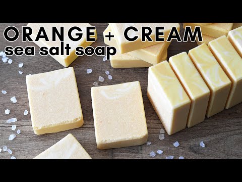 Orange + Cream Sea Salt Soapmaking | MO River Soap