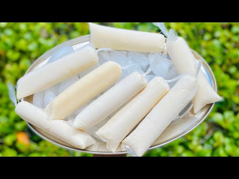 Helados de coco en funditas🥥al estilo Dominicano
