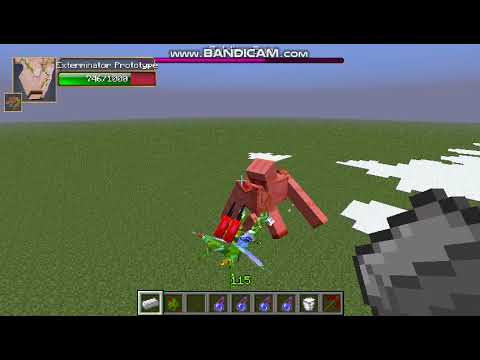 Minecraft Mob Battles: Exterminator Prototype/Mutant Iron Golem vs Soldier Bug
