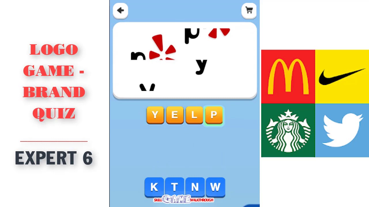 Logo Game - Brand Quiz Expert 6 - Walkthrough | SkillGameWalkthrough