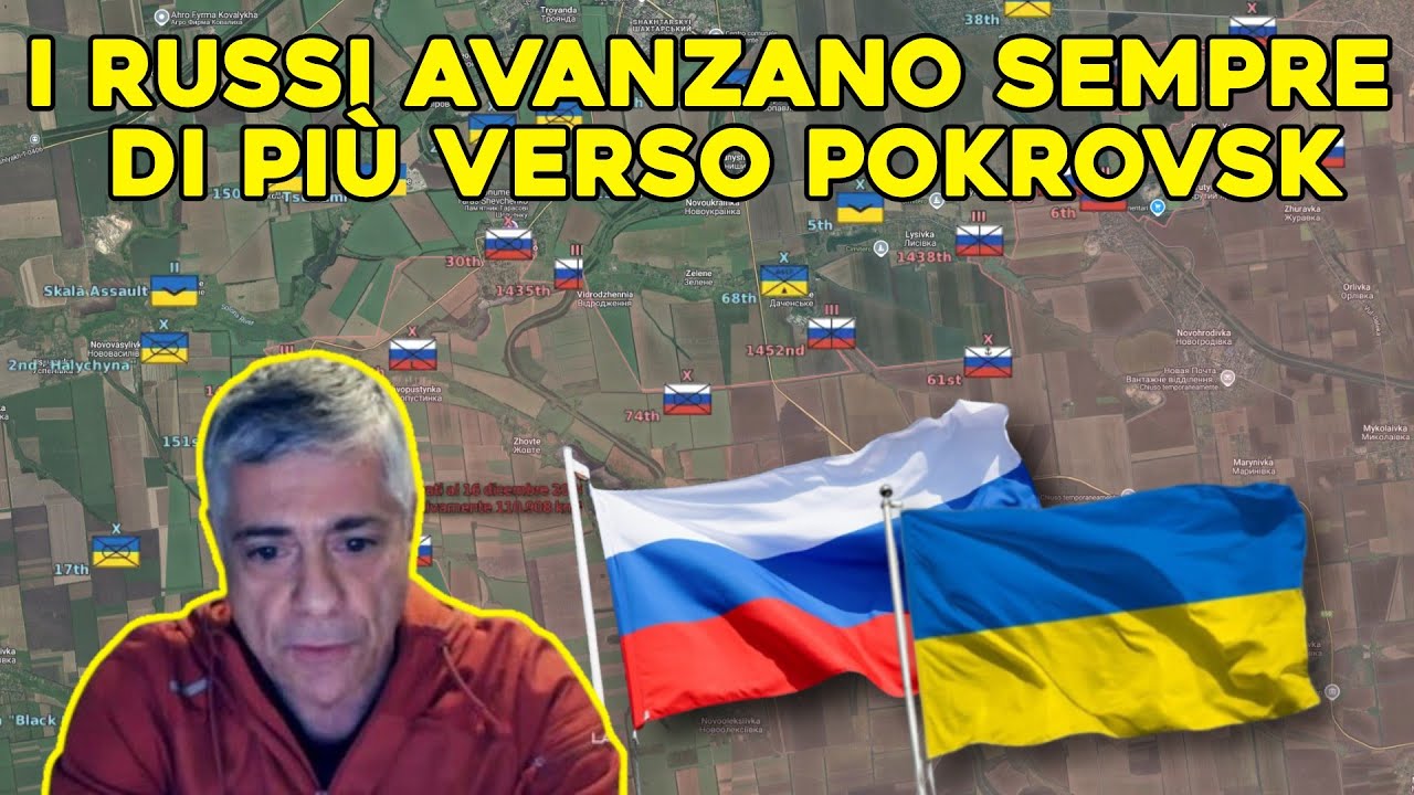 I RUSSI AVANZANO SEMPRE DI PIÙ VERSO POKROVSK, ANALISI con COL. STIRPE