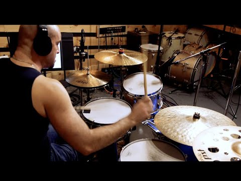 8-Bit Big Band Drummer Jared Schonig records Snake Eater live in studio